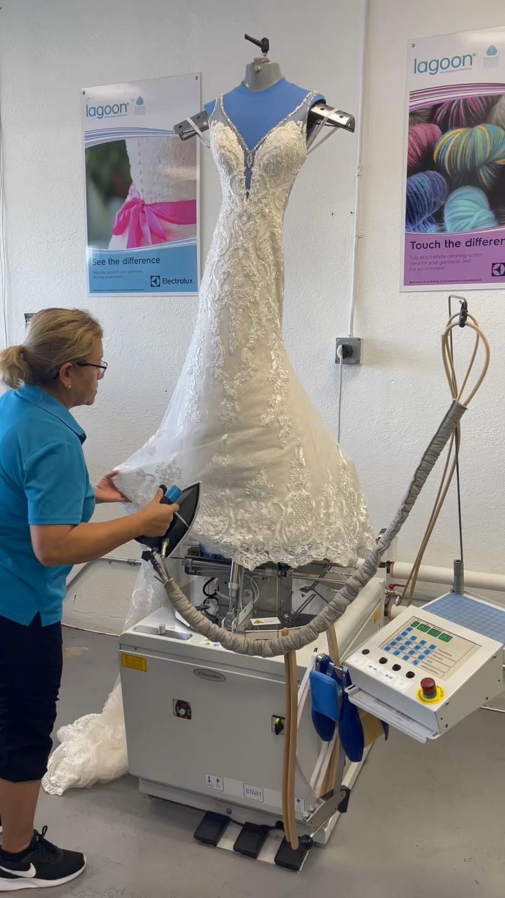 Wedding gown cleaning